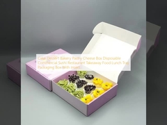 Kek Tatlısı Fırın Pasta Peynir Kutusu Tek Kullanımlık Ticari Suşi Restoran Paket Servis Yemek Öğle Yemeği Tepsisi Ambalaj Kutusu İç Parça İle