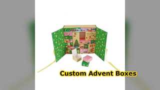 Custom Christmas Advent Boxes For Cosmetics Gifts