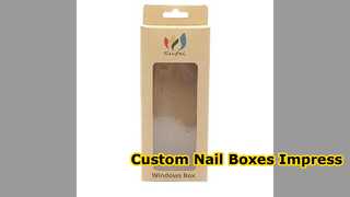 กล่องเล็บแบบกำหนดเองสำหรับบรรจุภัณฑ์ความงามแบบกด