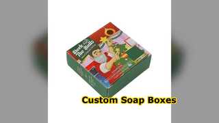 กล่องสบู่แบบกำหนดเองบรรจุภัณฑ์โลโก้ของคุณ